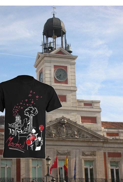 Camiseta Madrid Hombre Vinilo