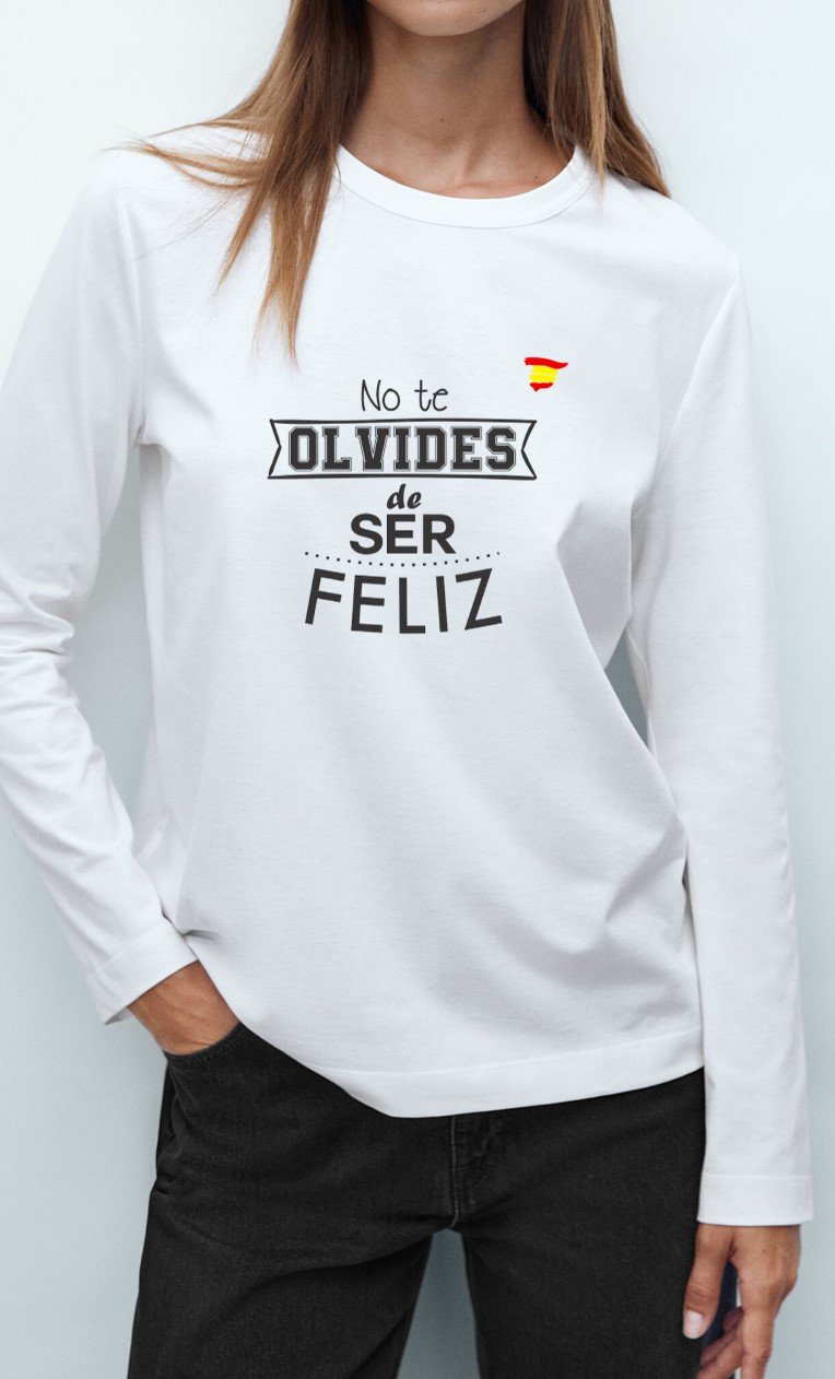 Camiseta Manga Larga Feliz